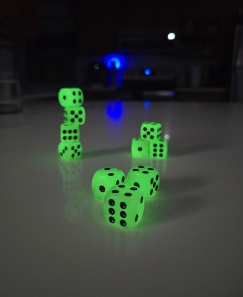 Glow in the Dark Dice - 10 Pack